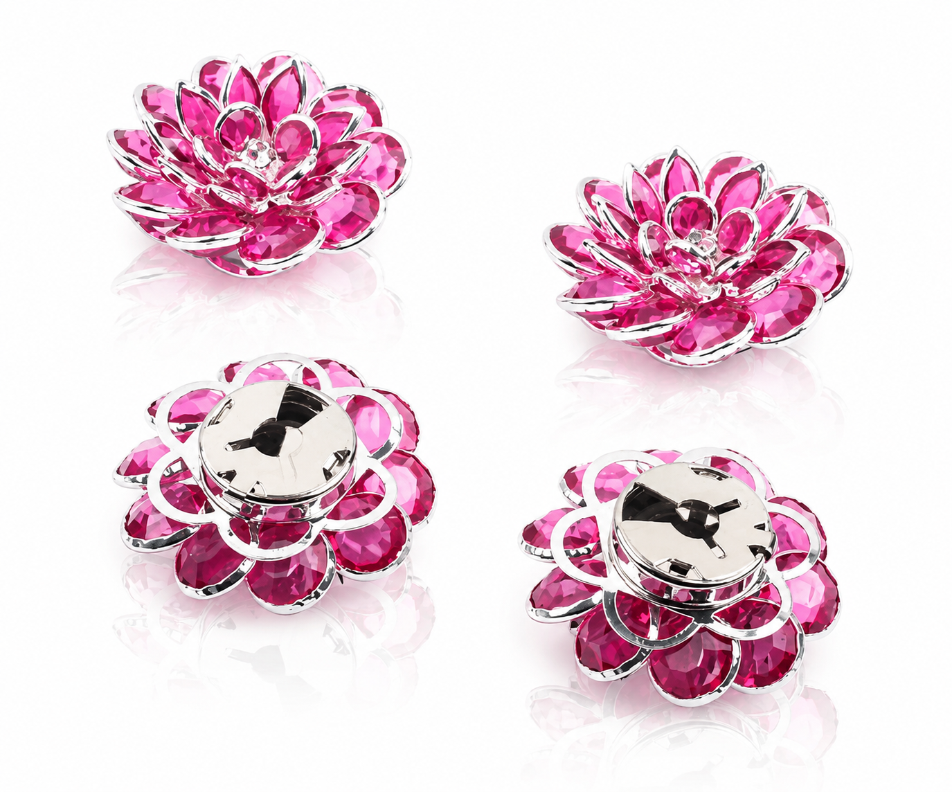 Pink Lotus Button Cover