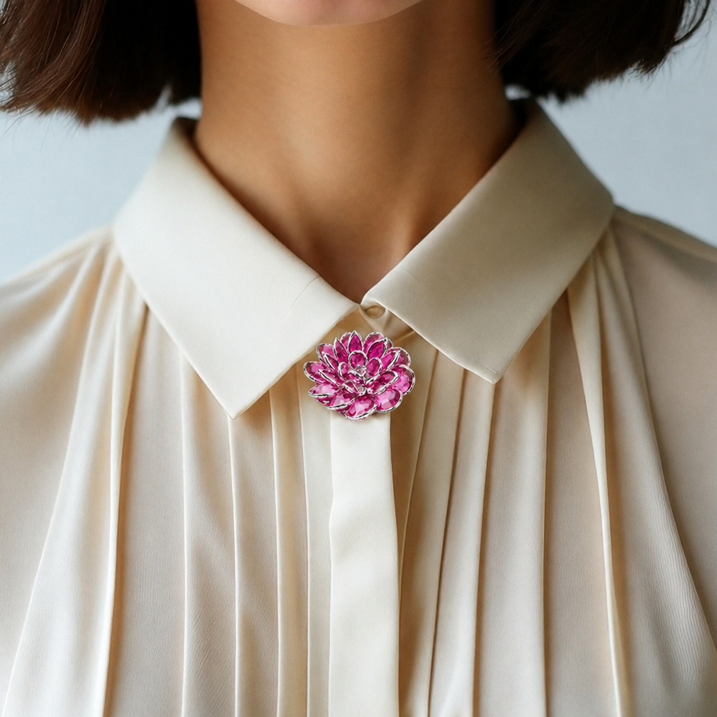 Pink Lotus Button Cover