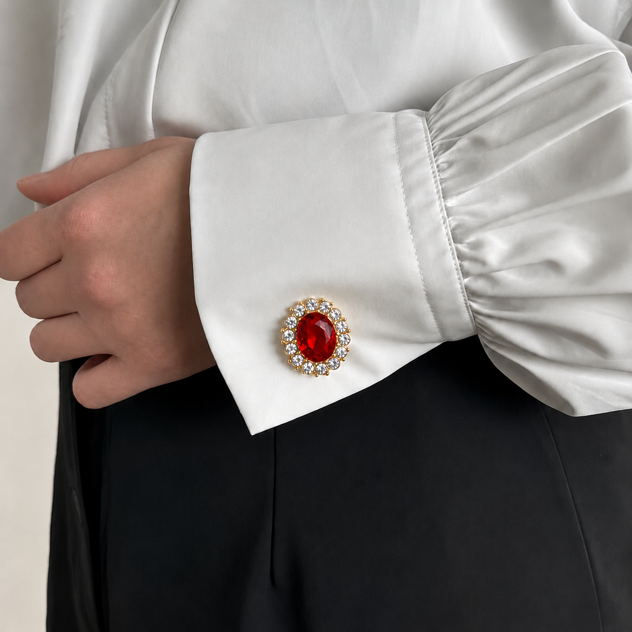 Royal Ruby Button Cover