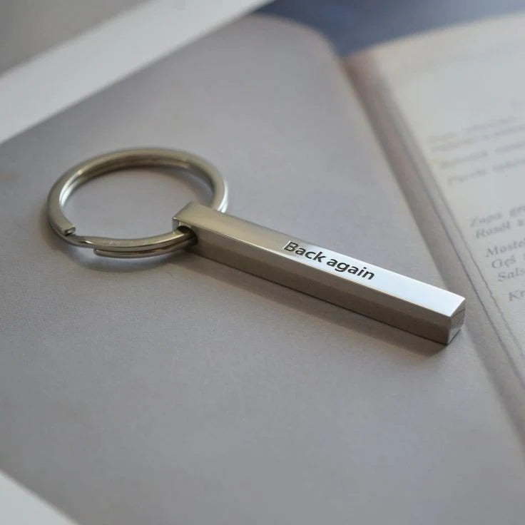 Personalised Bar Keyring