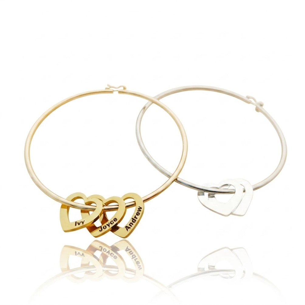 Heart Name Bangle