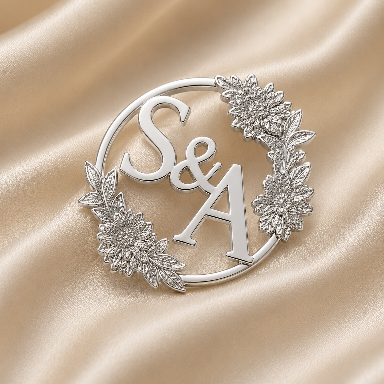 Personalised Monogram Brooch