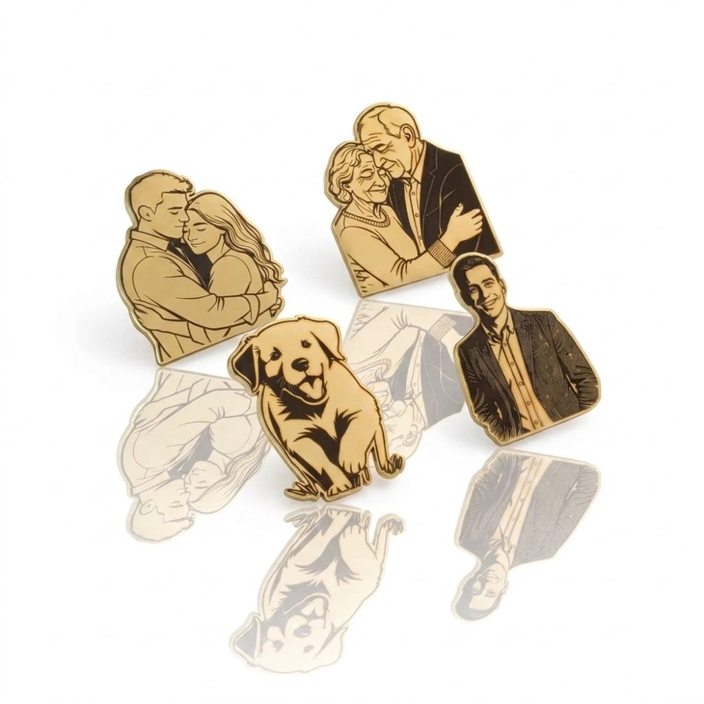 Personalised Portrait Brooch