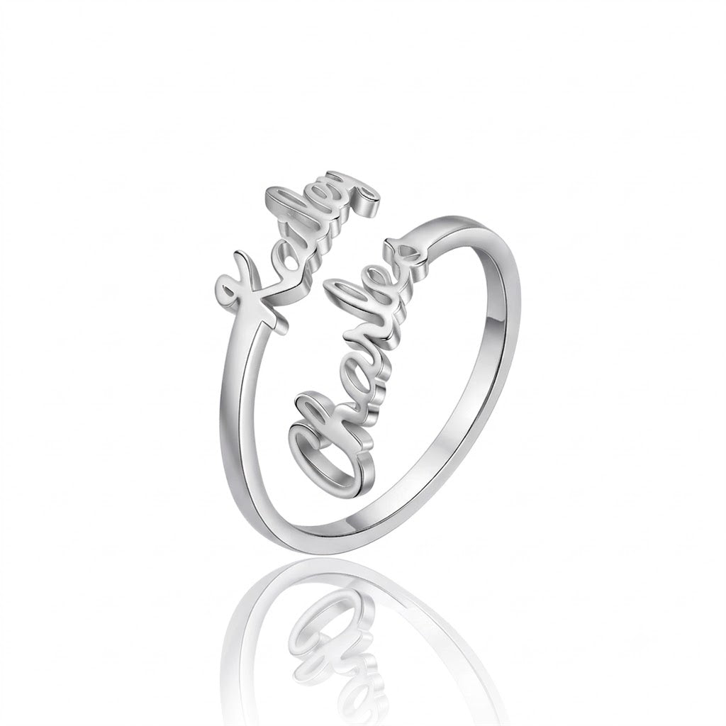 Personalised Couple Name Ring