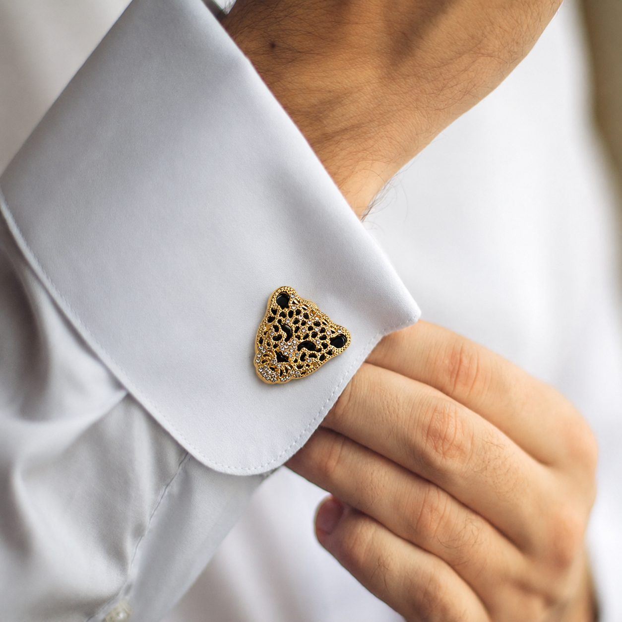 Royal Cheetah Button Cover