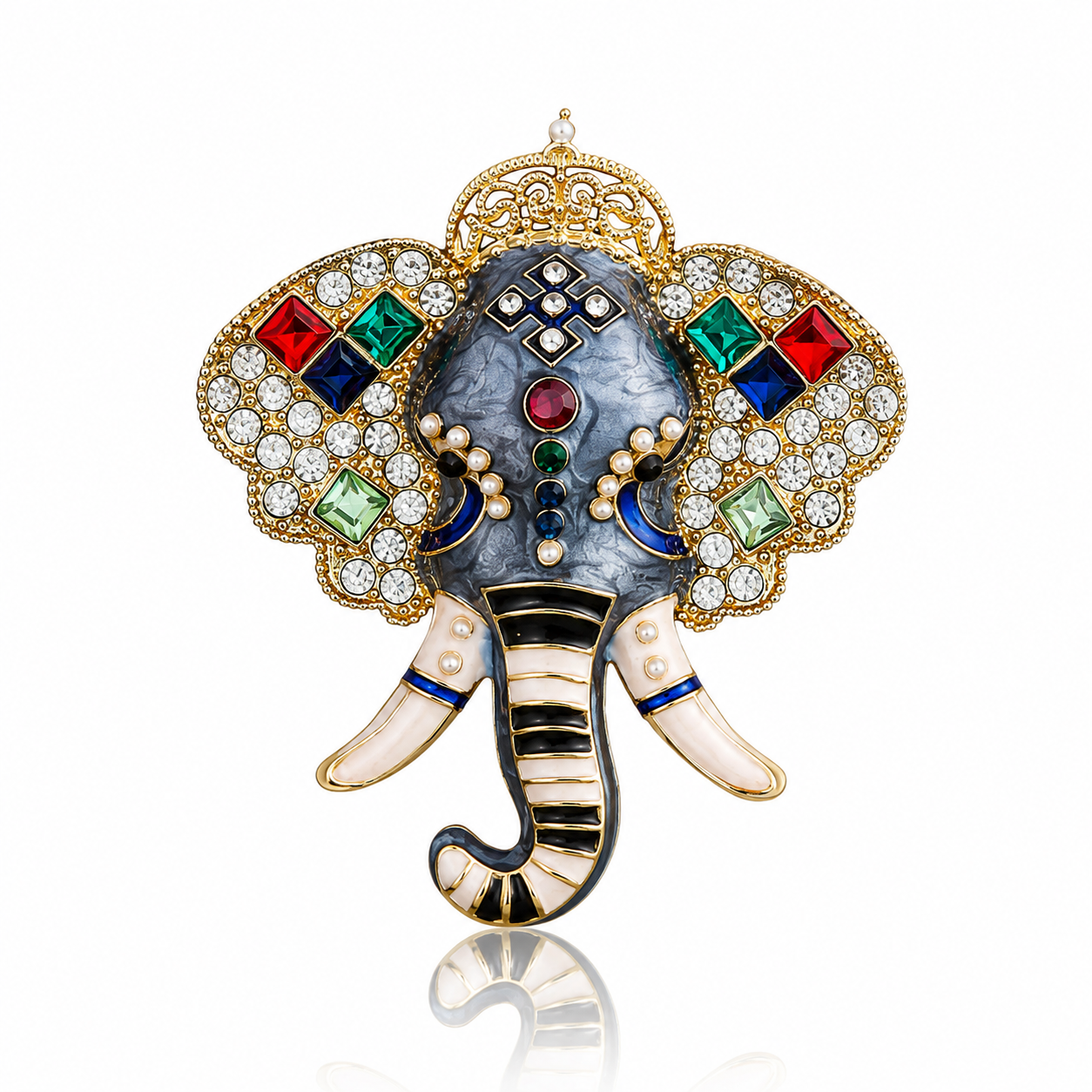 Royal Maharaja Elephant Brooch