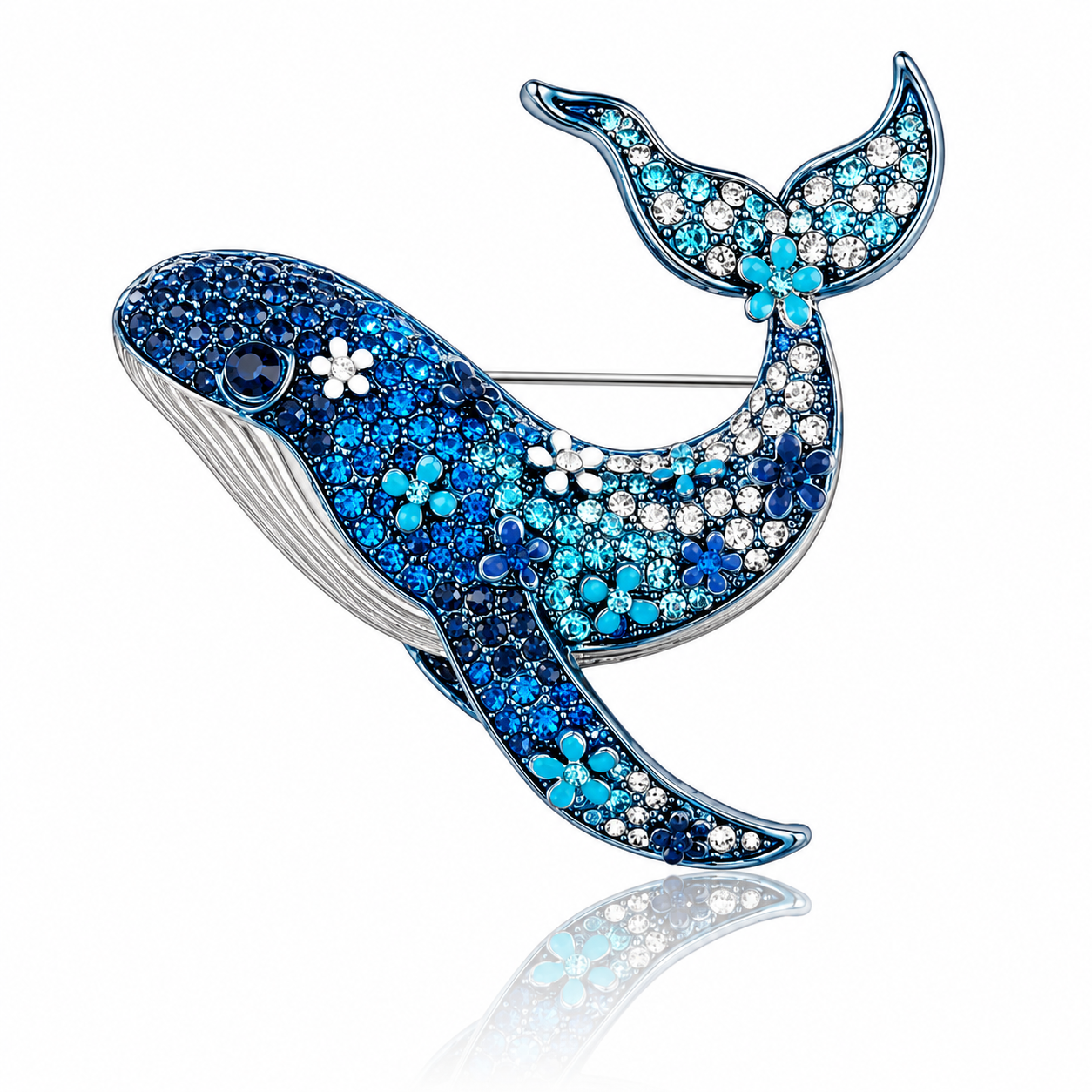 Ocean Majesty Whale Brooch
