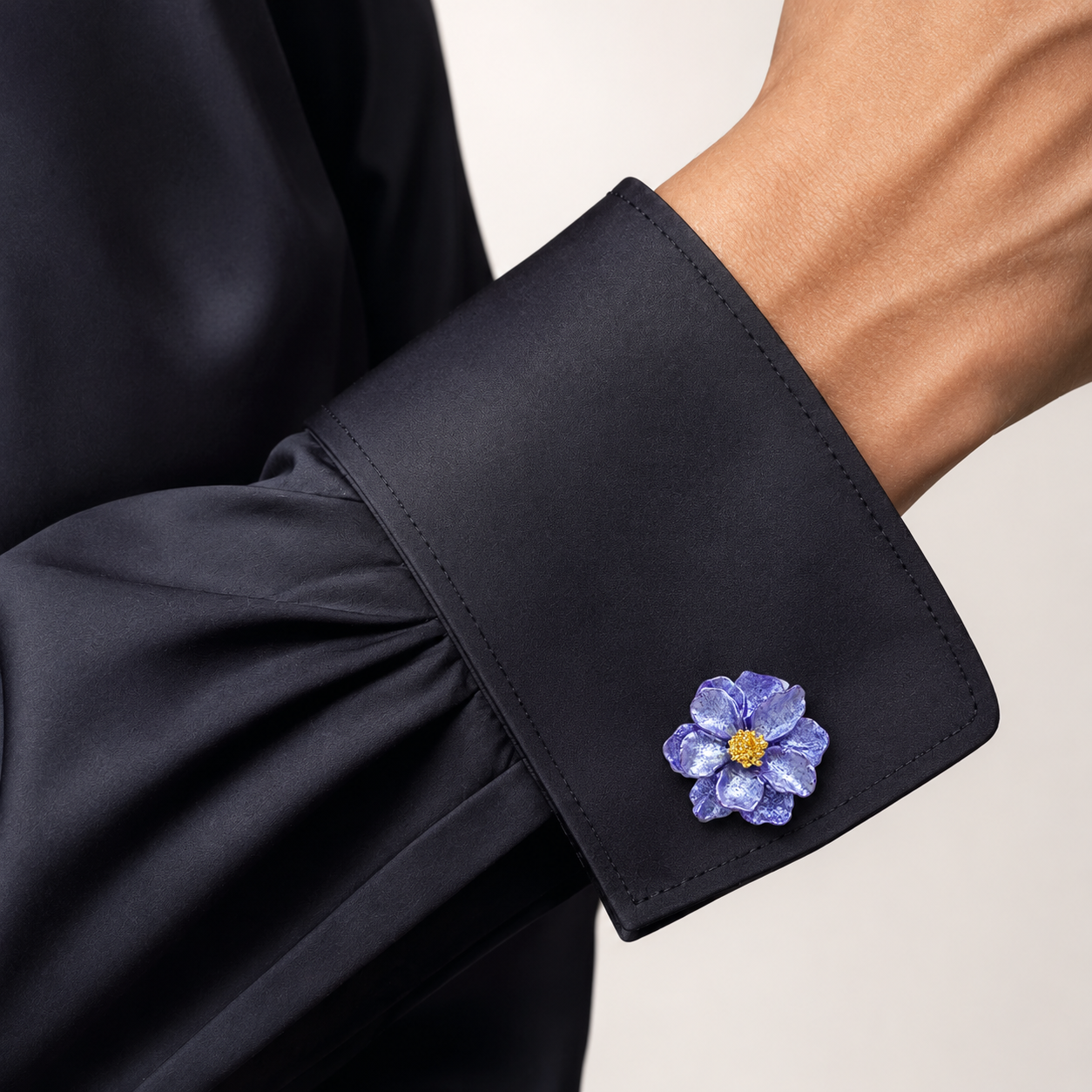 Lavender Blossom Button Cover