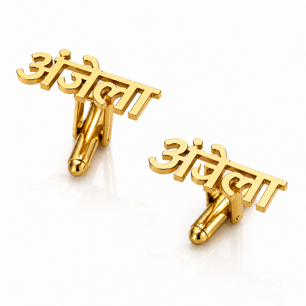 Personalised Hindi Name Cufflinks