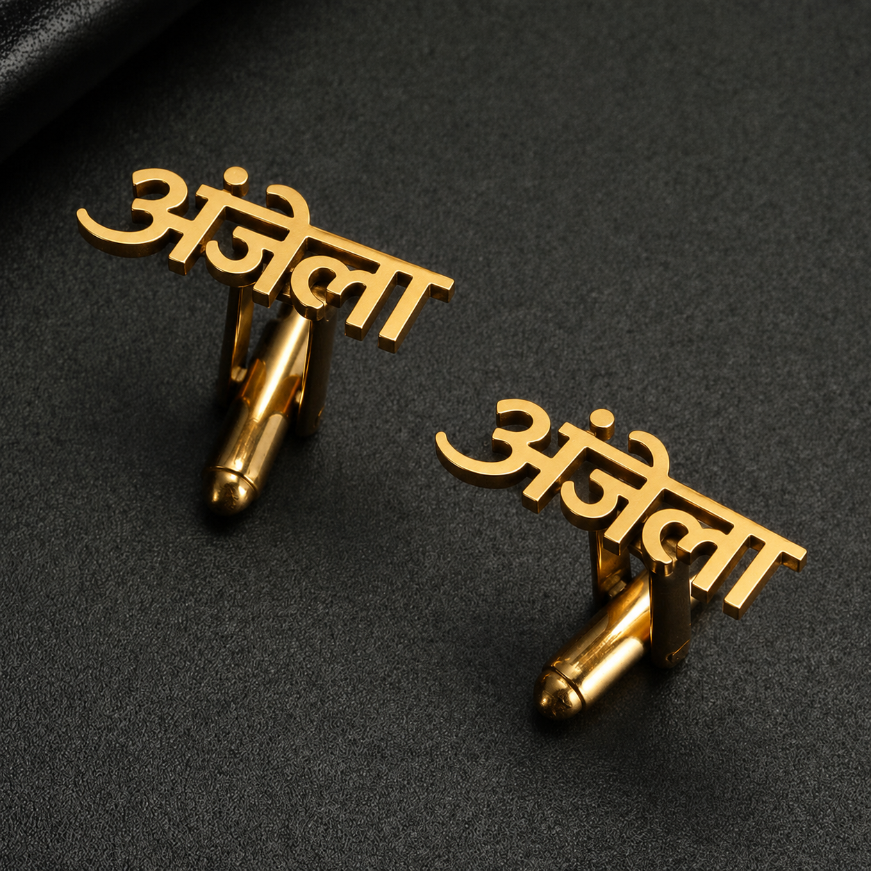 Personalised Hindi Name Cufflinks