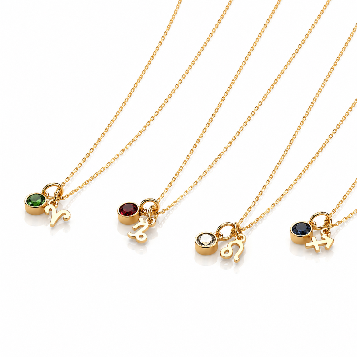 Zodiac Birthstone Necklace