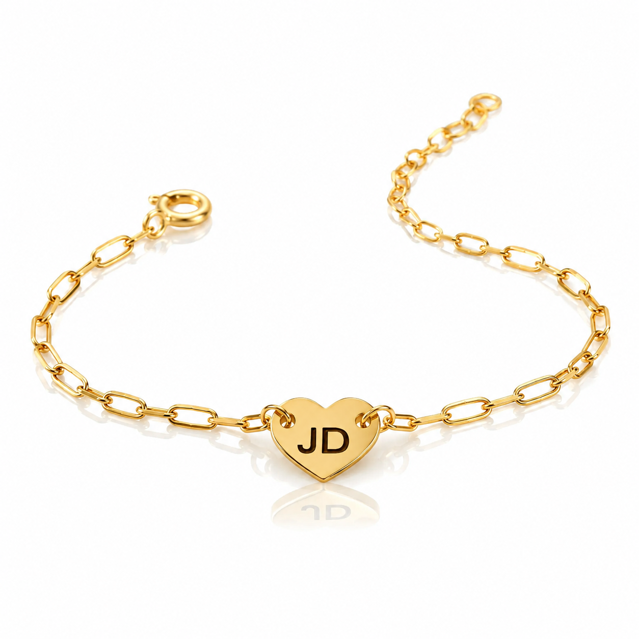 Paperclip Heart Bracelet