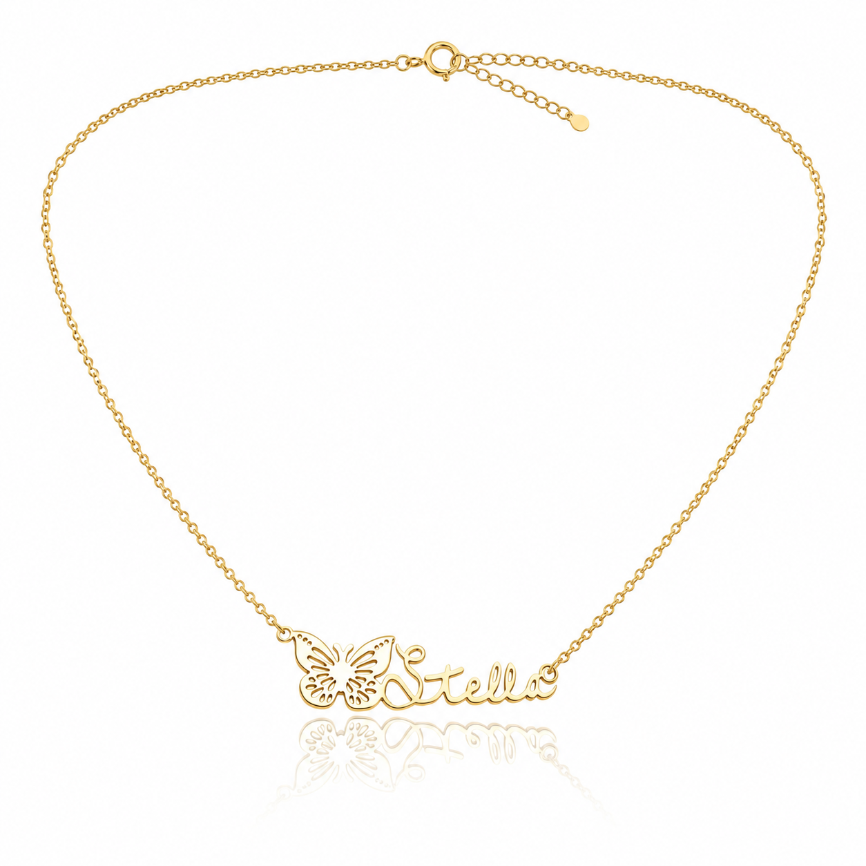 Butterfly Name Necklace