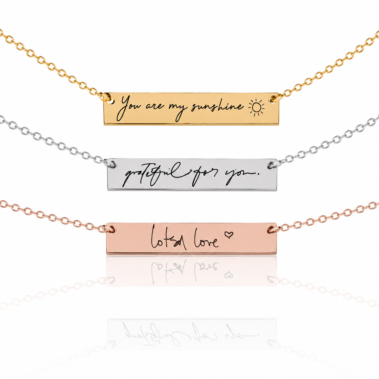 Message Bar Necklace