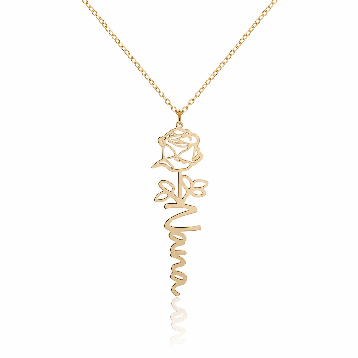 FloralScript Necklace