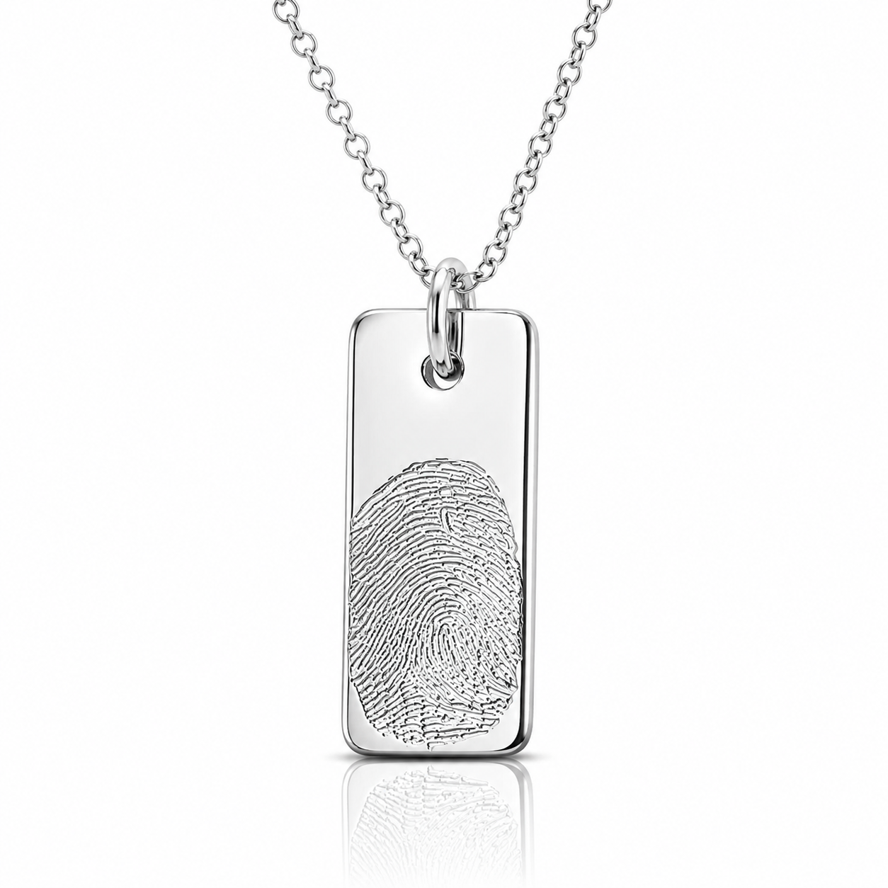 Fingerprint Tag Necklace
