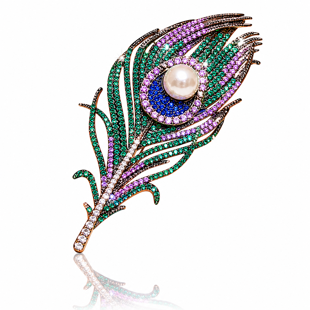 Imperial Feather Brooch