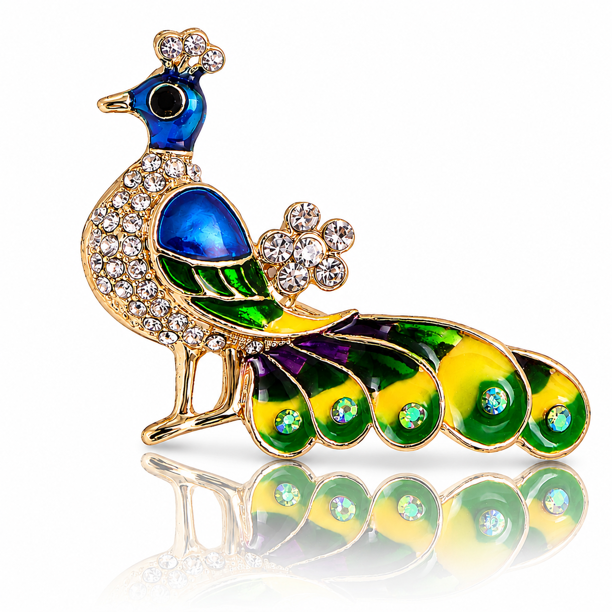 Royal Peacock Brooch