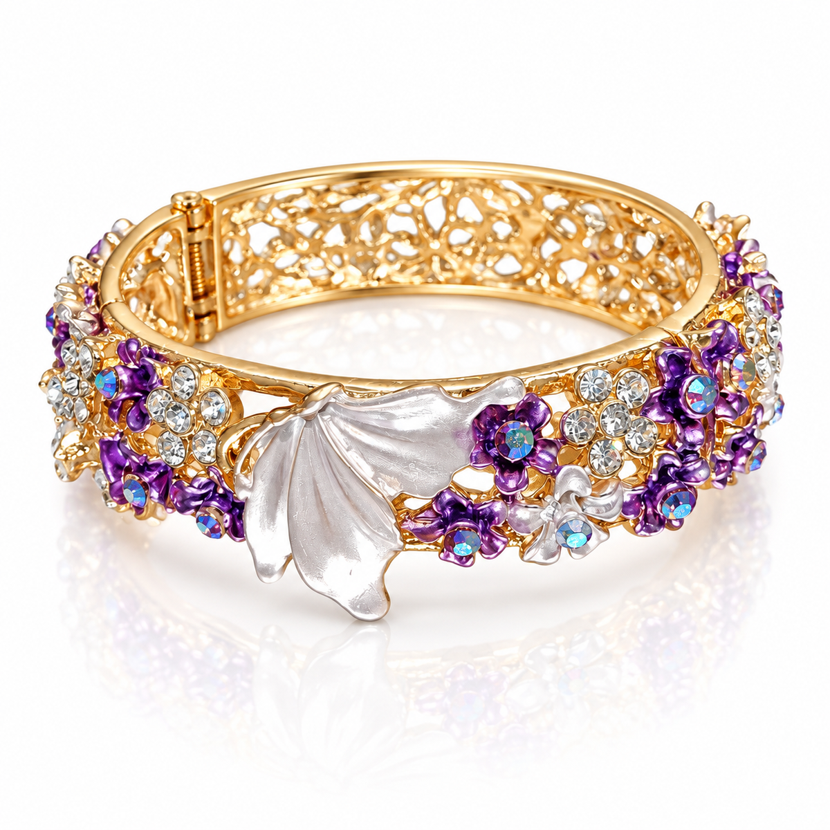 Violet Leaf Bracelet