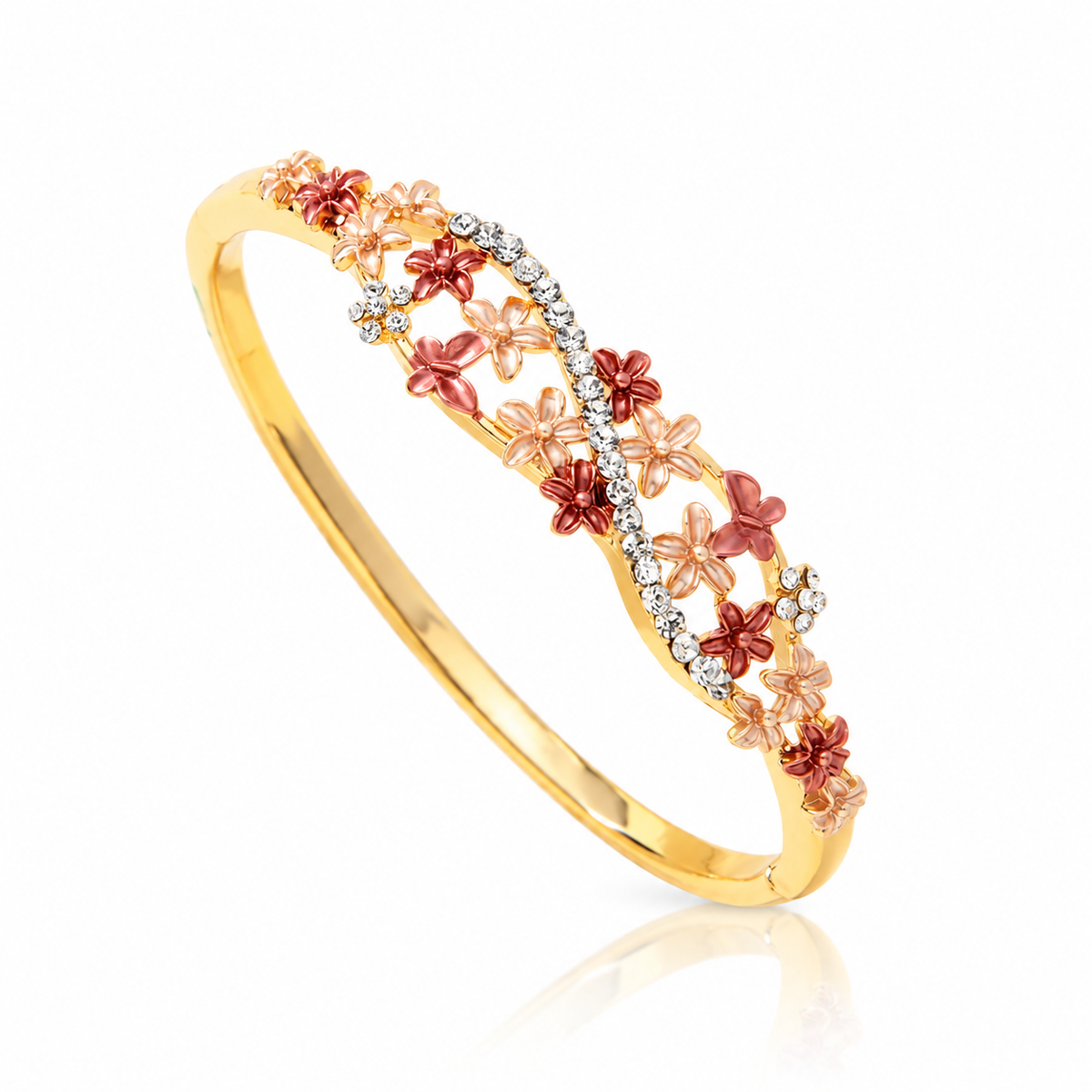 Rosé Bloom Crystal Bracelet