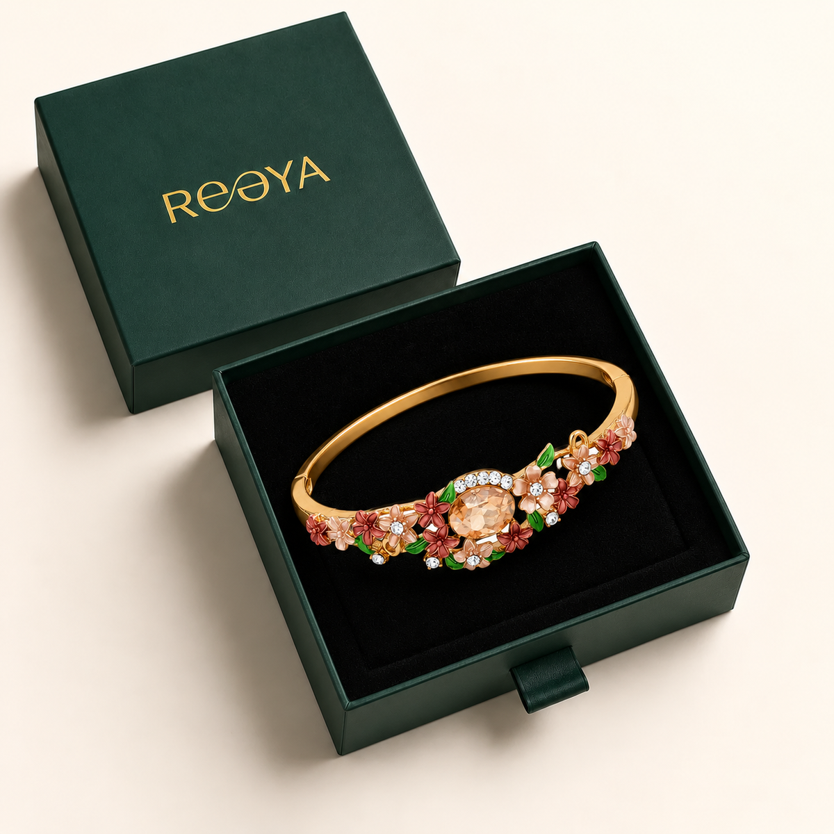 Champagne Garden Crystal Bracelet