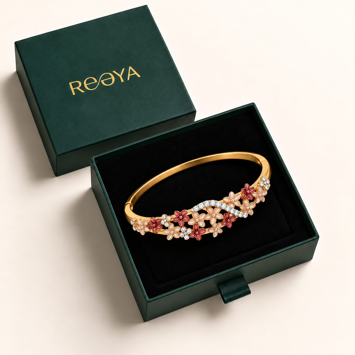 Rosé Bloom Crystal Bracelet