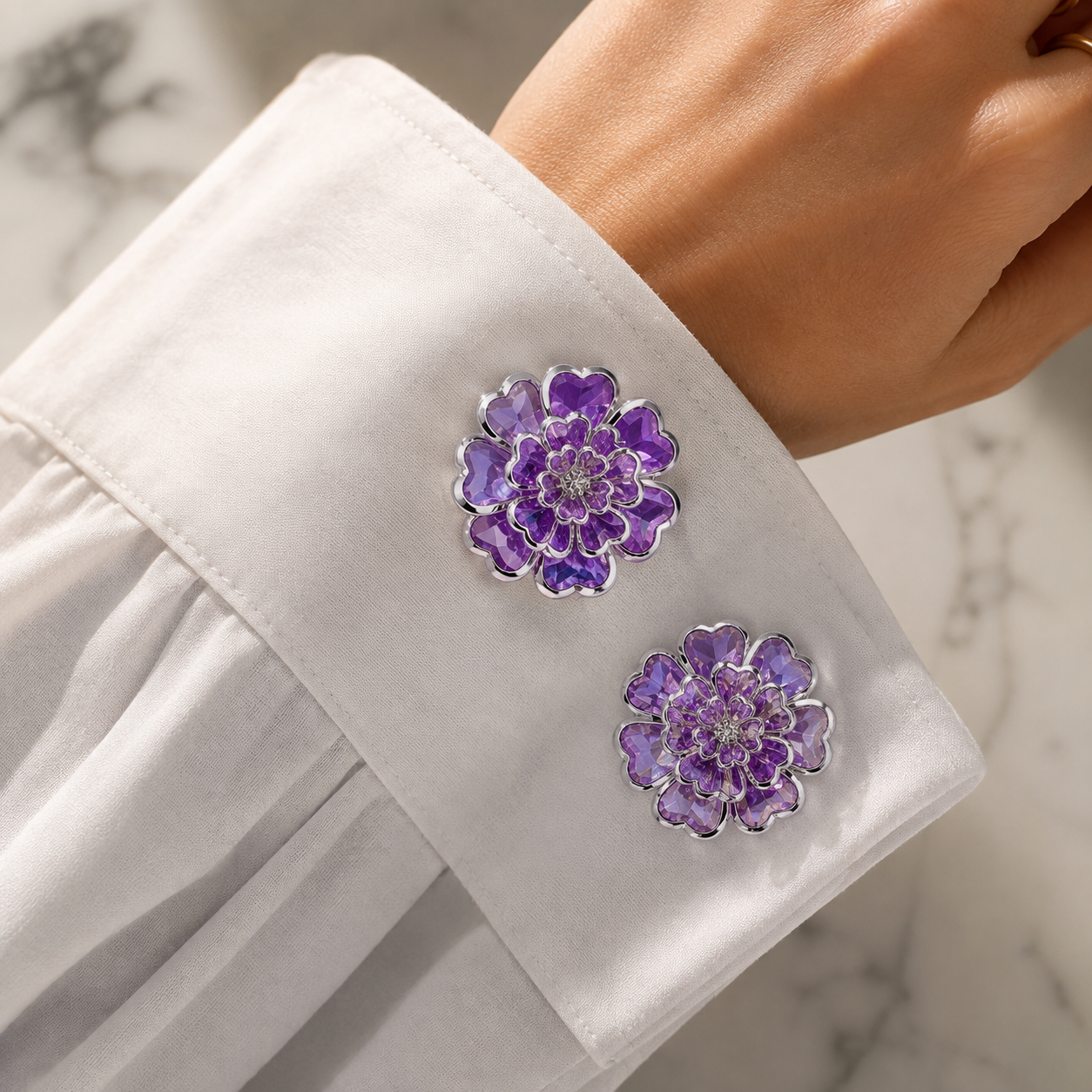 Amethyst Majesty Button Cover