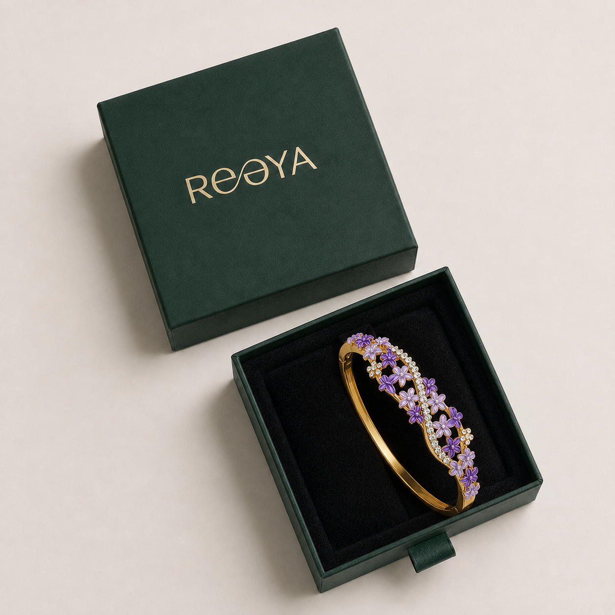 Lavender Bloom Floral Bracelet