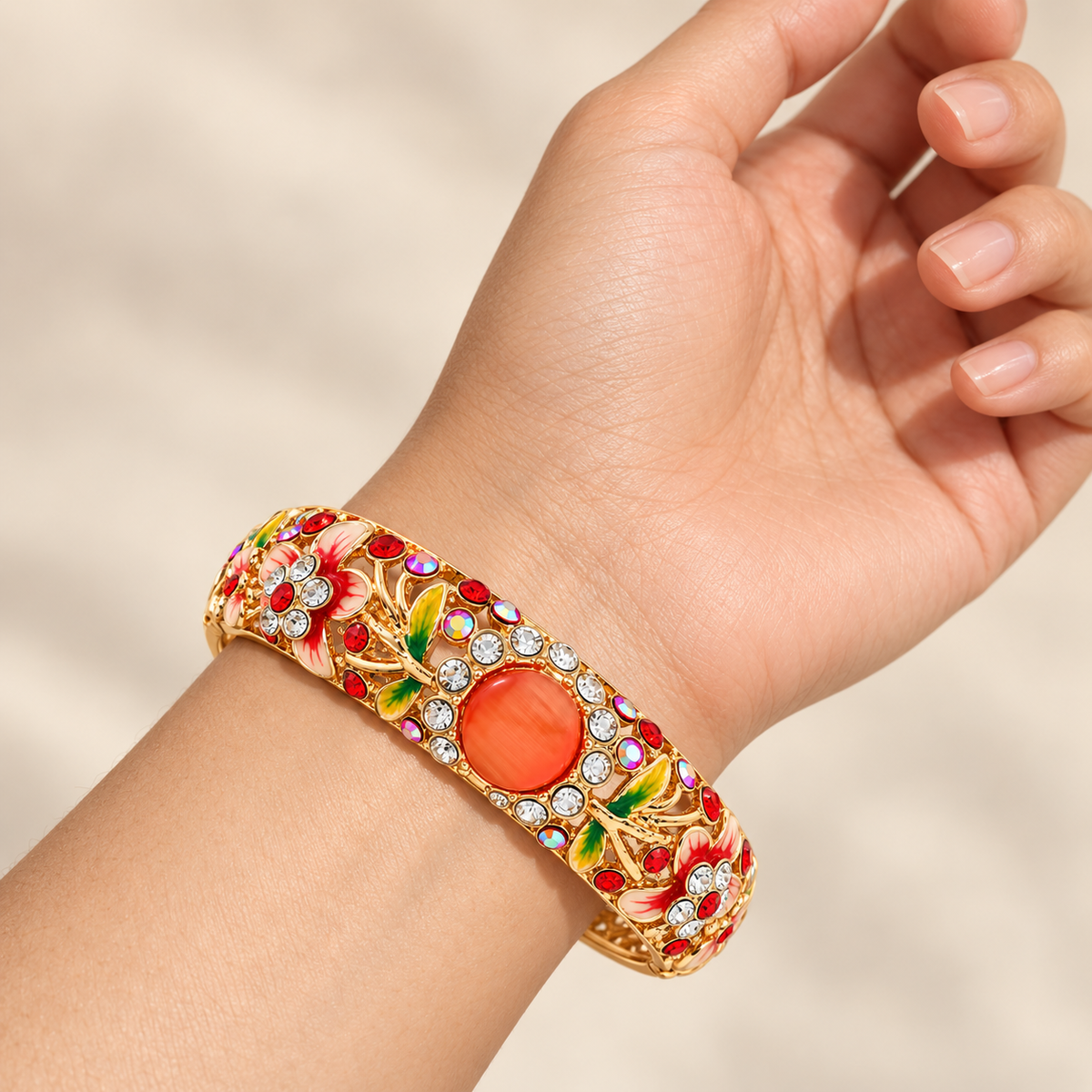 Coral Blossom Bracelet