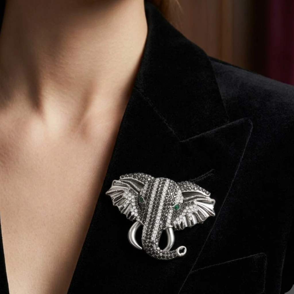 Elephant brooches Reeya Store