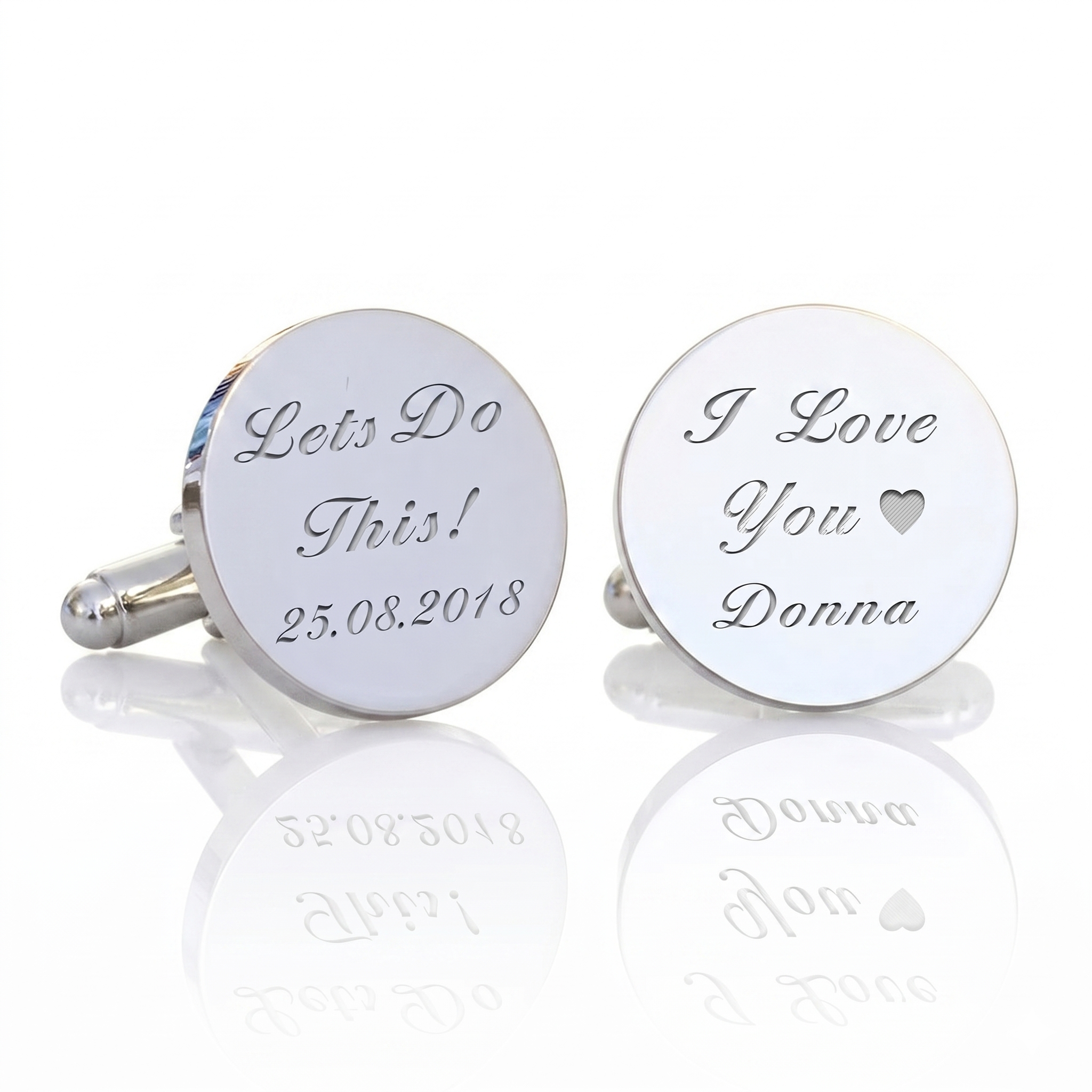 Handwriting Engraved Cufflinks