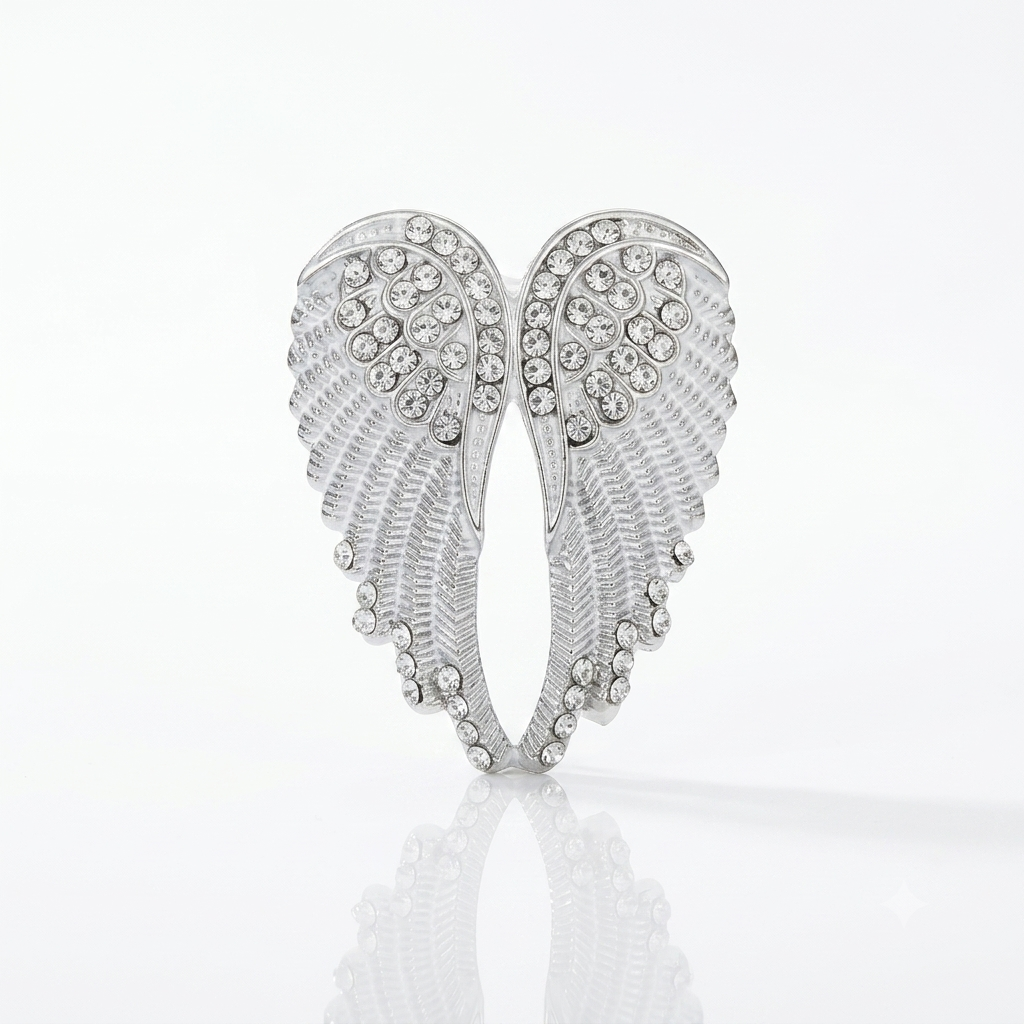 Celestial Angel Wings Brooch Pin