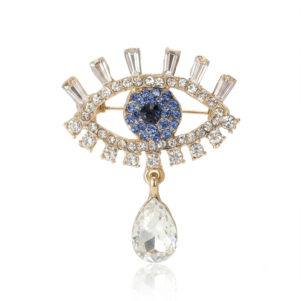 Eternal Evil Eye Brooch Pin