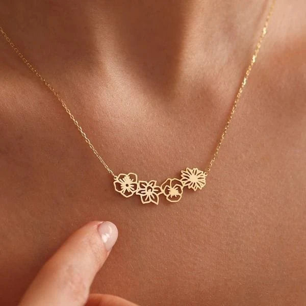 Birth Flower Necklace