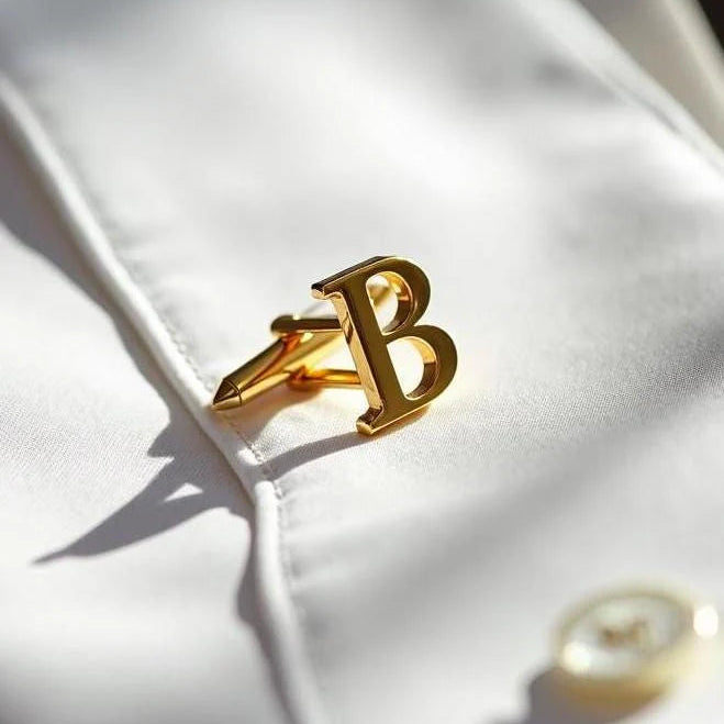 Single Initial Cufflink 2
