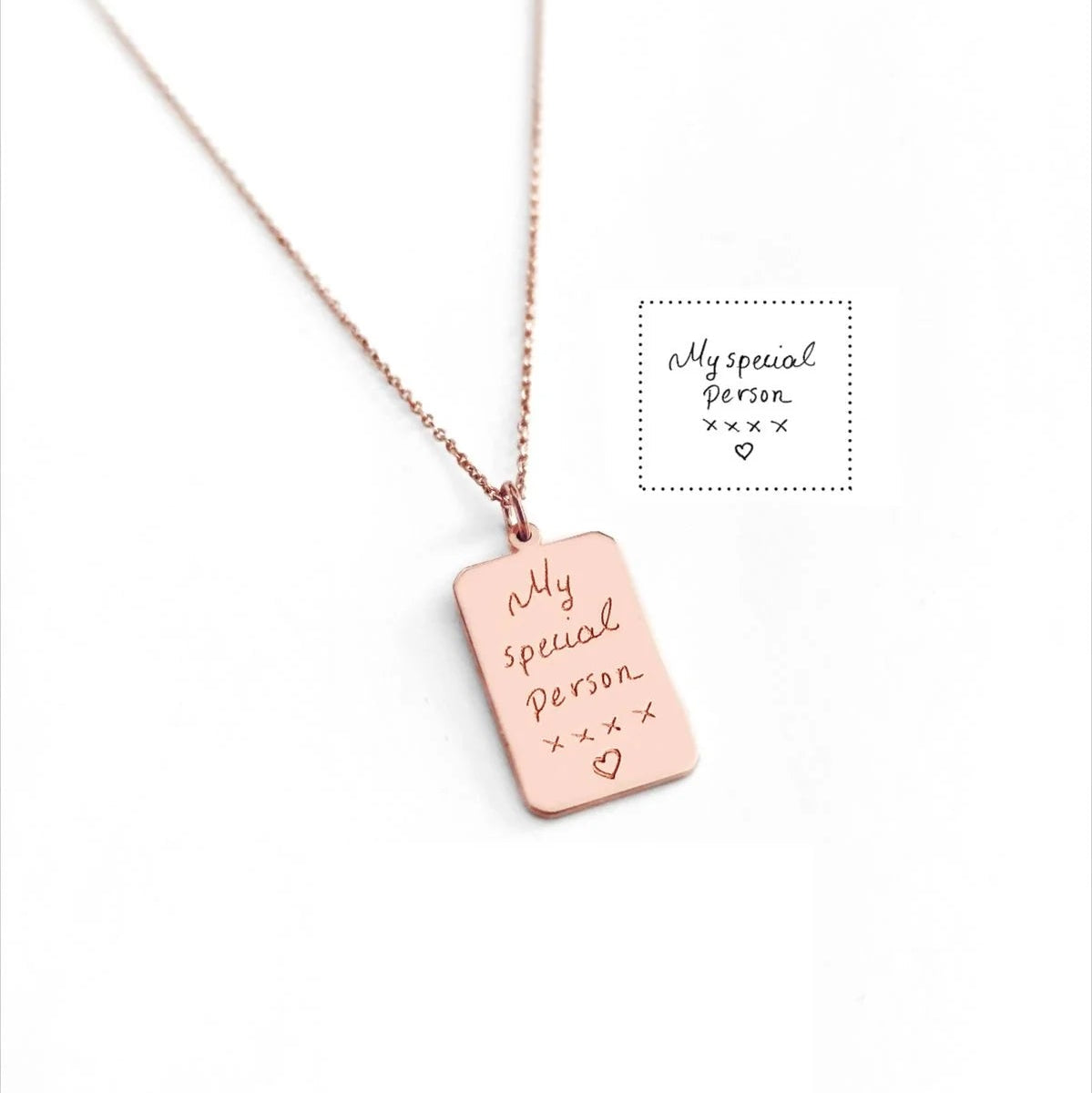 Tag From Heart Necklace