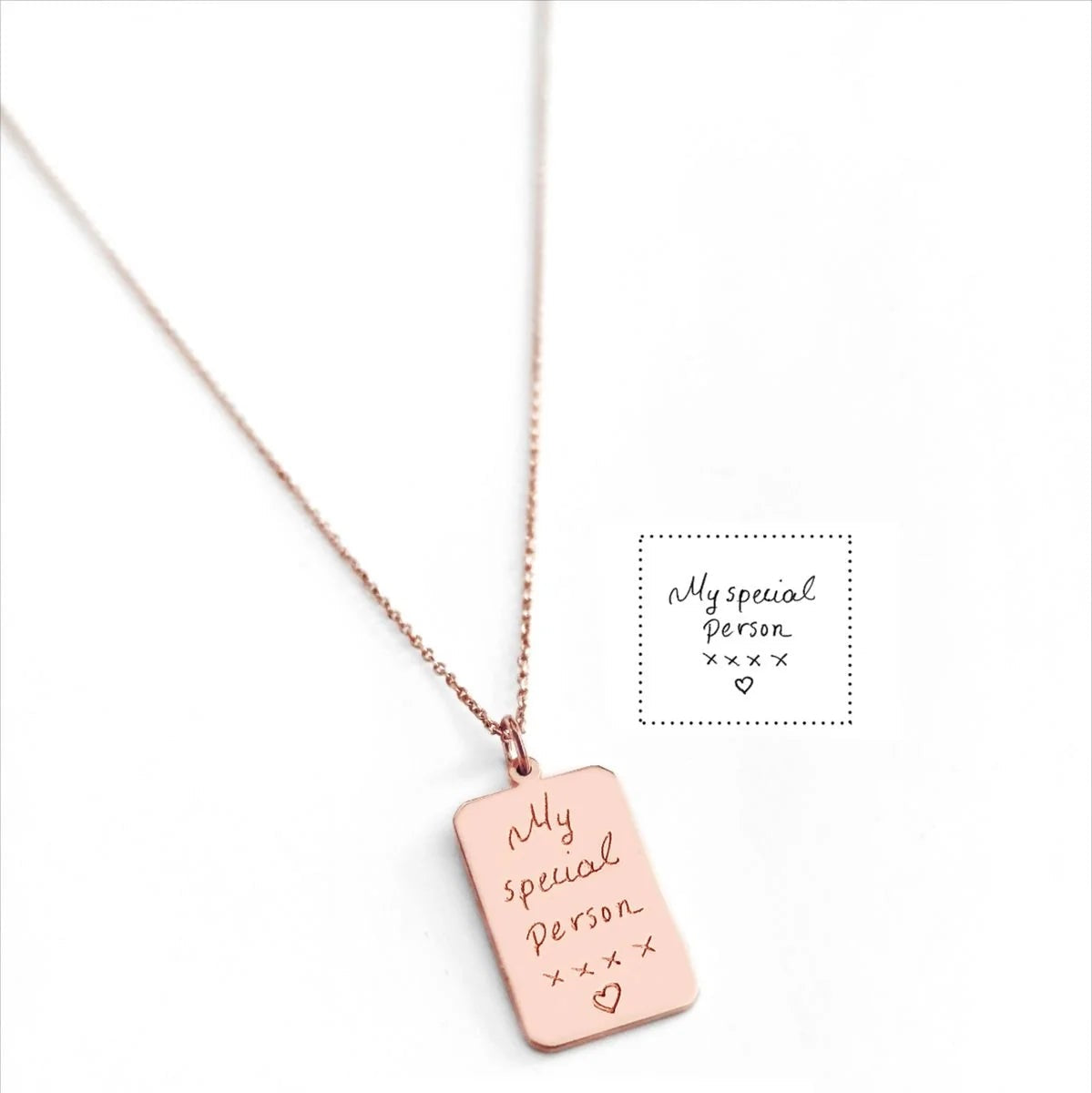 Note From Heart Necklace