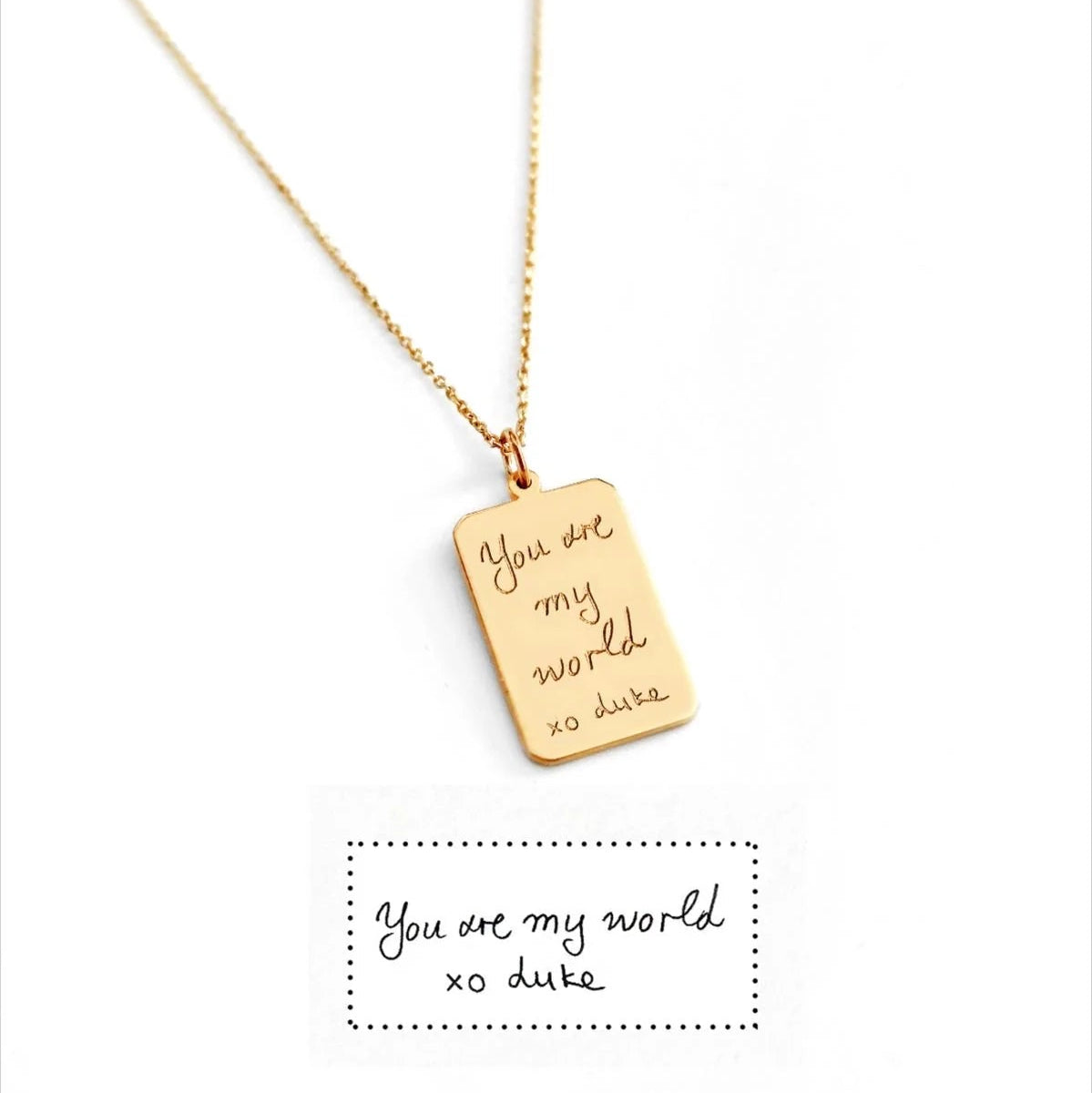 Tag From Heart Necklace