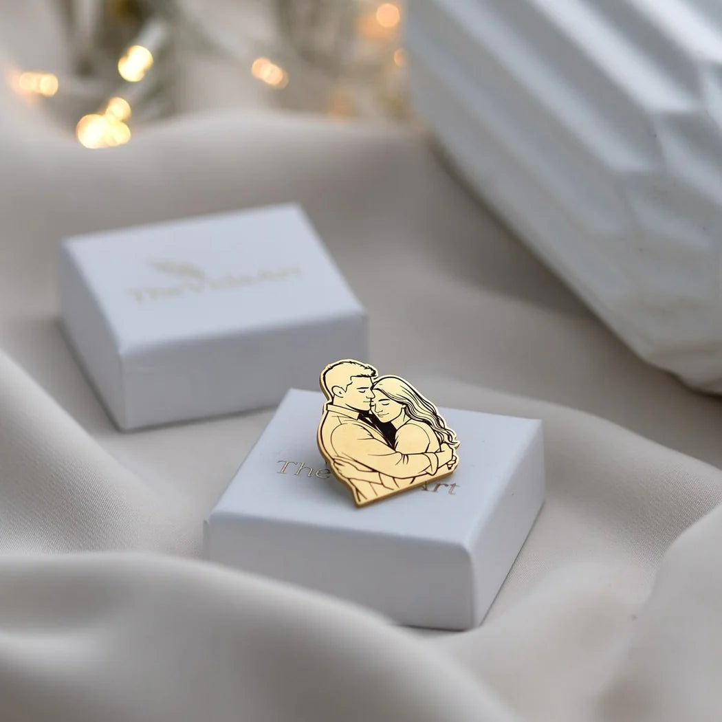 Personalised Portrait Brooch