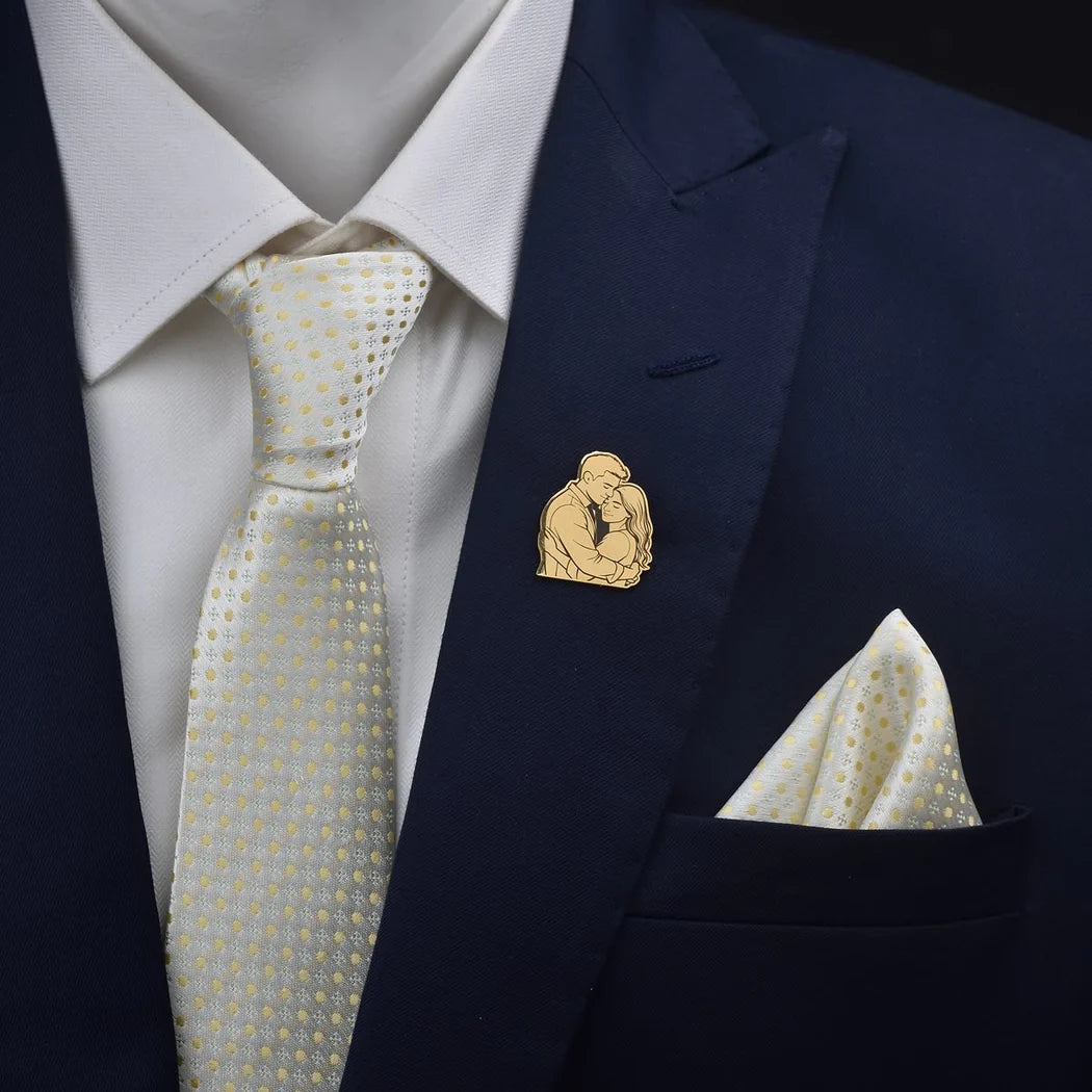 Personalised Portrait Brooch