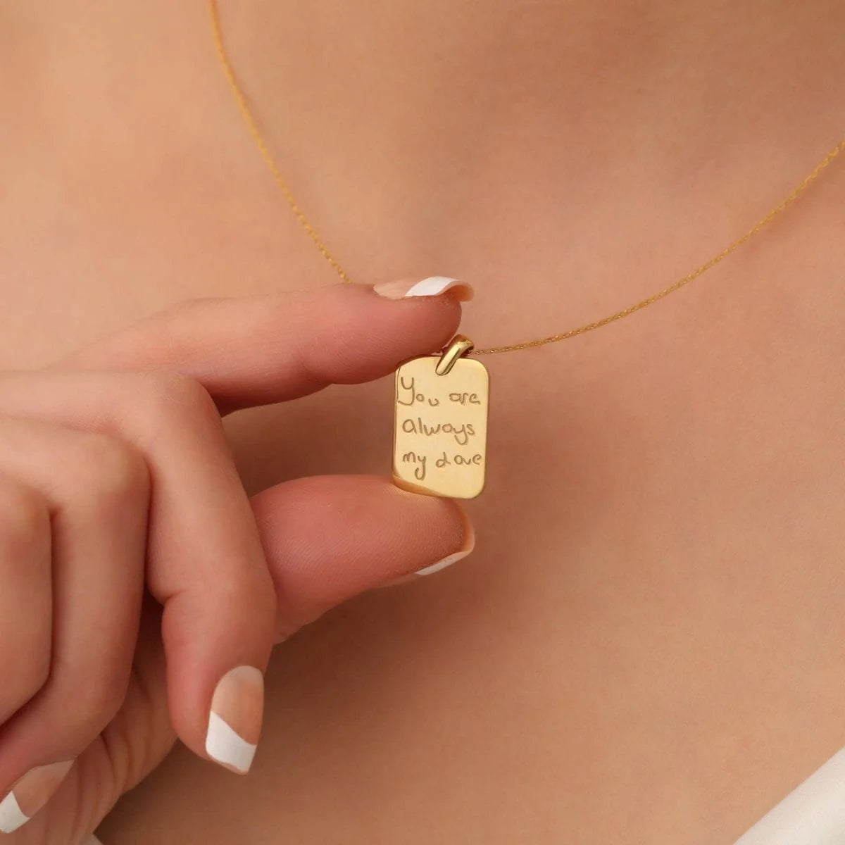 Tag From Heart Necklace
