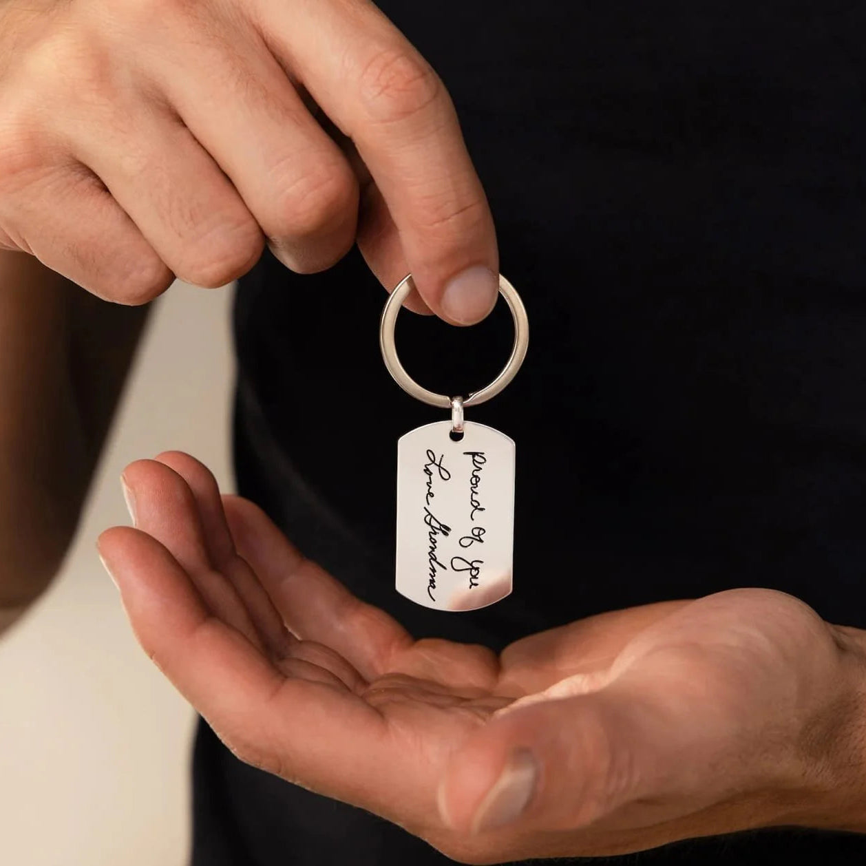 Handwritten Tag Keychain