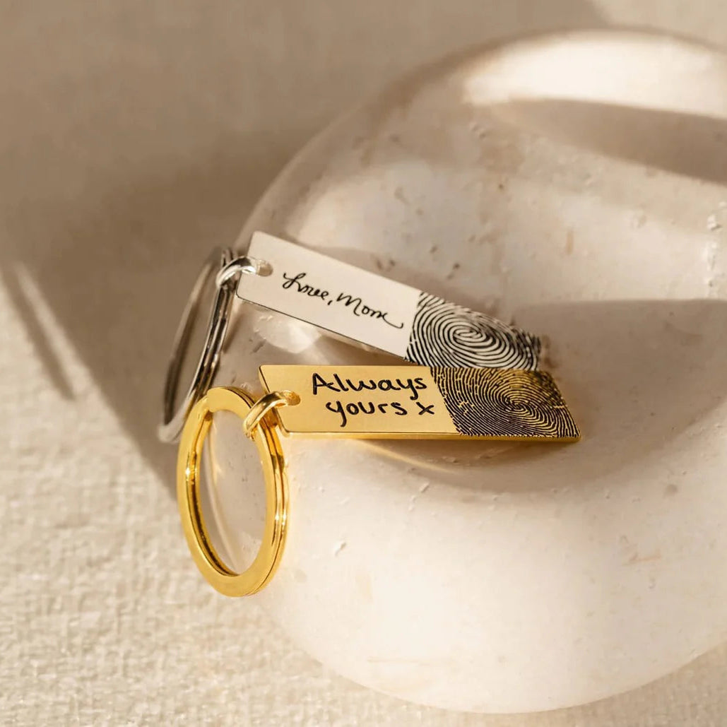 Fingerprint Bar Keychain