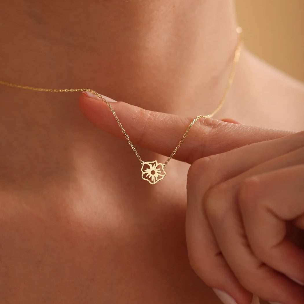 Birth Flower Necklace