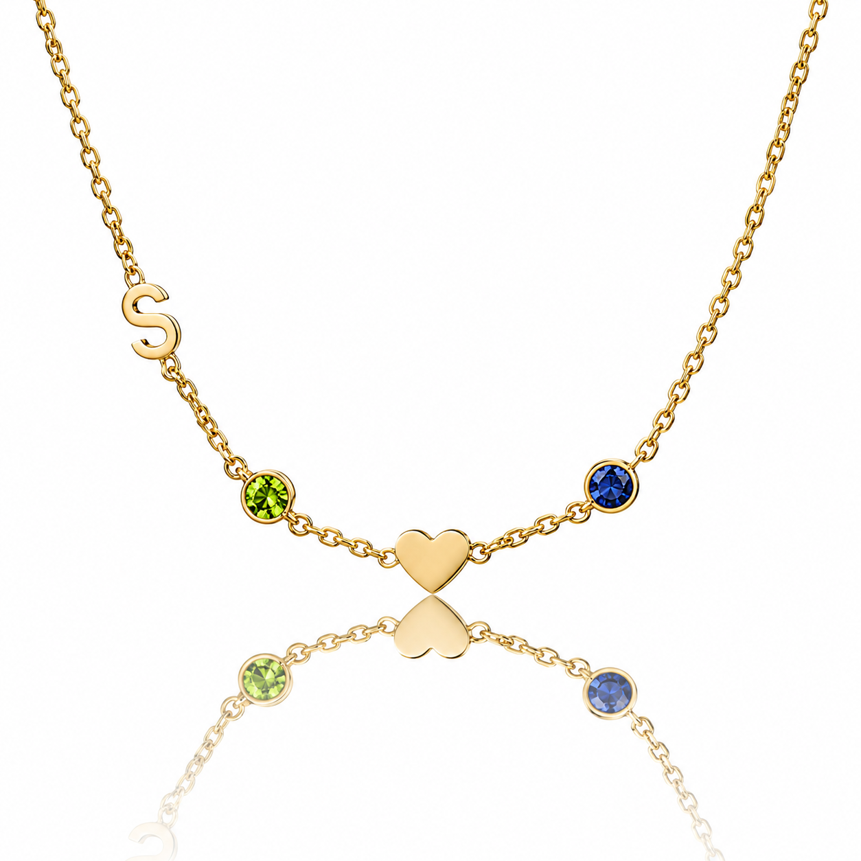 Initial Heart Necklace