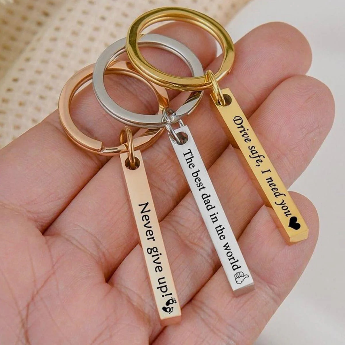 Personalised Bar Keyring