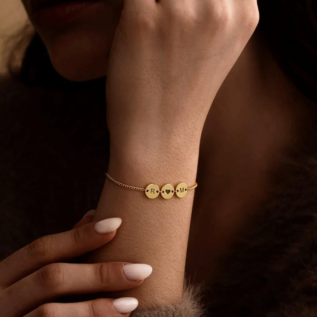Dual Initial Bracelet