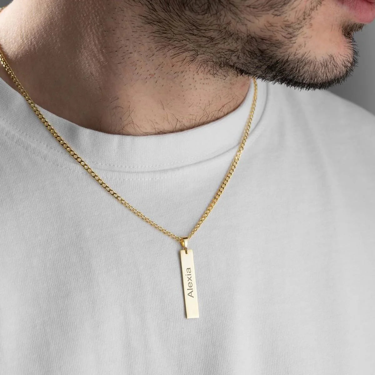 Engraved Tag Necklace