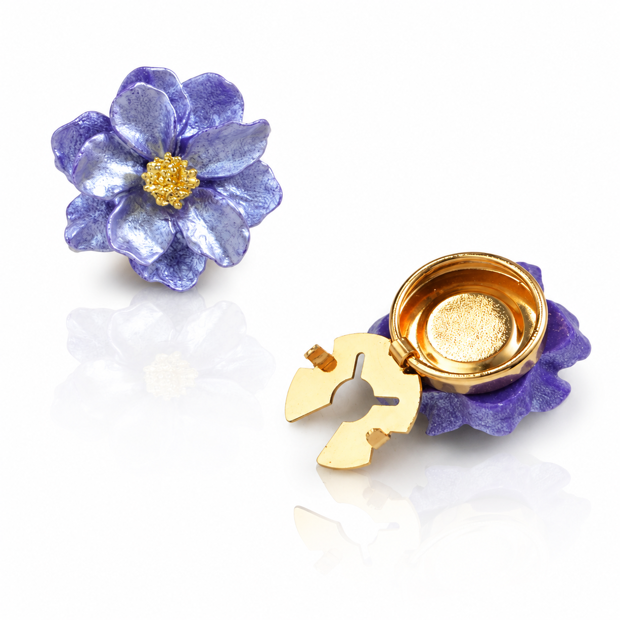 Lavender Blossom Button Cover
