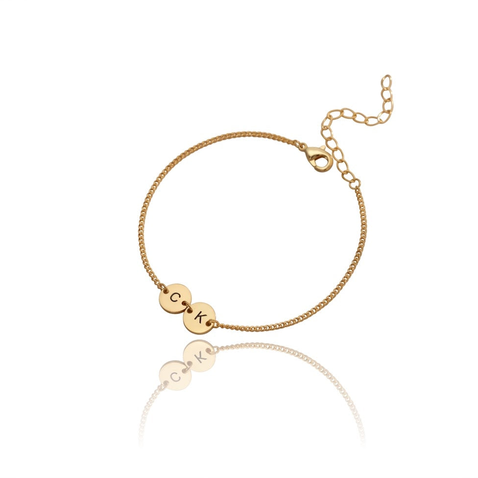 Dual Initial Bracelet